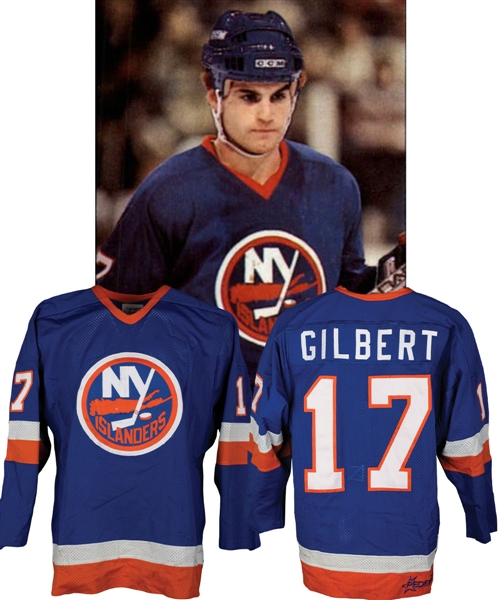 Greg Gilberts 1984-85 New York Islanders Game-Worn Jersey with LOA