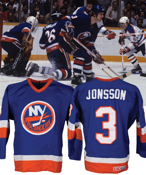 Tomas Jonssons 1983-84 New York Islanders Game-Worn Stanley Cup Finals Jersey - Photo-Matched!