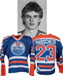 Marc Habscheids 1984-85 Edmonton Oilers Game-Worn Jersey with LOA