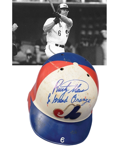 Rusty Staubs 1979 Montreal Expos Signed Game-Worn Batting Helmet