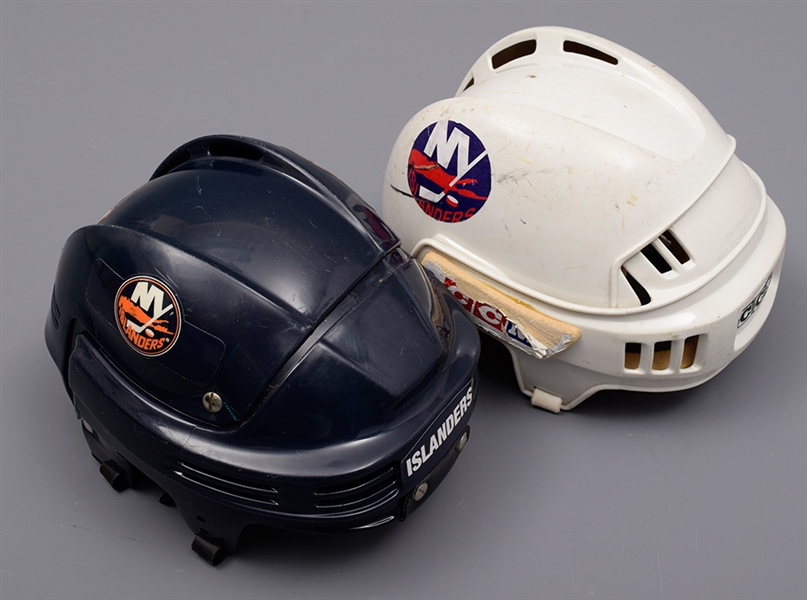 New York Islanders Game-Worn Collection of 5 with Game-Worn Helmets, Pants and Gloves