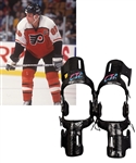Eric Lindros Philadelphia Flyers and Other NHL Teams Pair of Game-Used Knee Brace