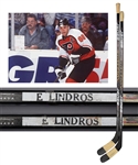 Eric Lindros 1994-95 Philadelphia Flyers Eastern Conference Semifinals Game-Used Sticks (2)