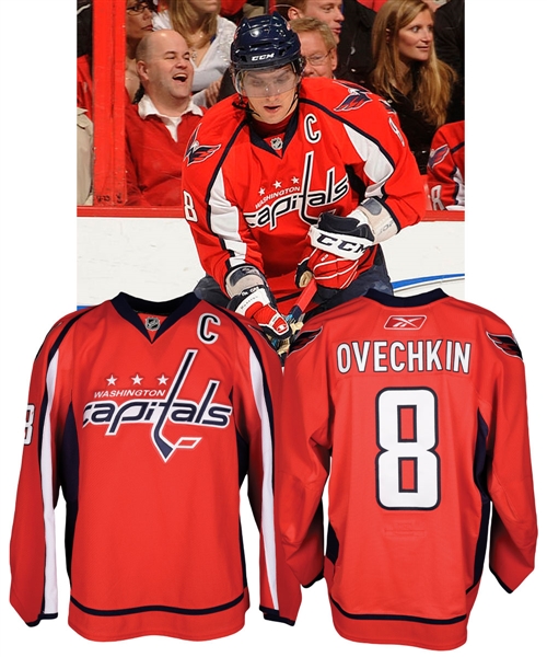 Alexander Ovechkins 2010-11 Washington Capitals Game-Worn Captains Jersey with Team LOA
