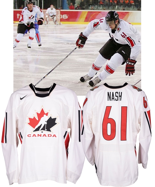 Rick Nashs 2006 Winter Olympics Team Canada Game-Worn Jersey