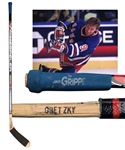 Wayne Gretzkys February 21st 1999 New York Rangers Signed Hespeler Game-Used Stick with LOA - From Gretzkys Last Game in Edmonton!