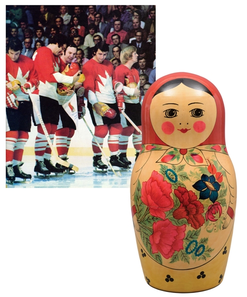 1972 Canada-Russia Series Russian Nesting Doll (11")