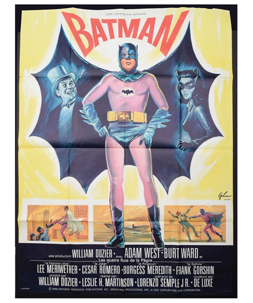 1966 Batman (20th Century Fox) Action French Grande Movie Poster (47" x 63")