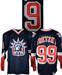 Wayne Gretzky Signed New York Rangers Lady Liberty Vintage Pro Jersey