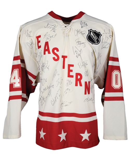 2004 NHL All-Star Game Eastern and Western Conferences Team-Signed Jersey by 35+