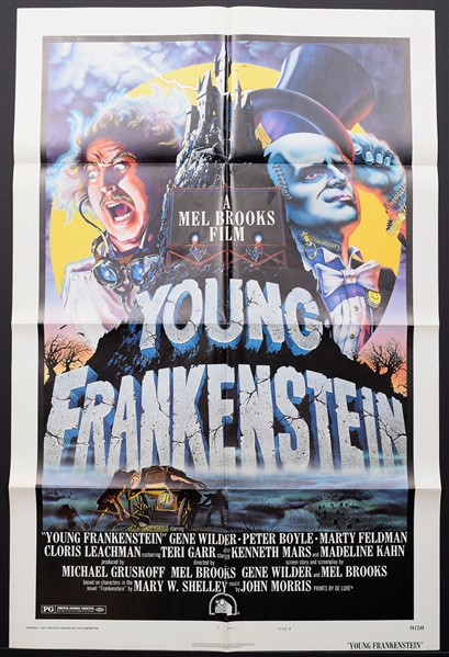 1974 Young Frankenstein (20th Century Fox) Comedy / Horror One Sheet Movie Poster (27" x 41") 