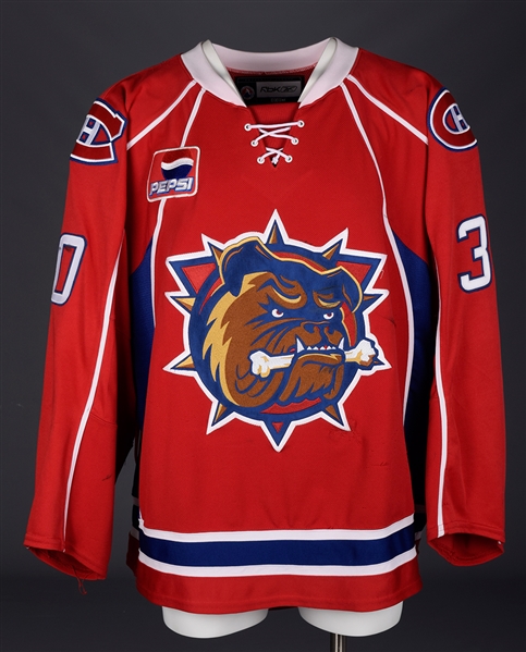 Jaroslav Halaks 2007-08 AHL Hamilton Bulldogs Game-Worn Jersey