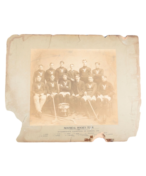 Montreal Amateur Athletic Association (M.A.A.A.) 1900 Intermediate Champions Studio Team Photo (19" x 24")