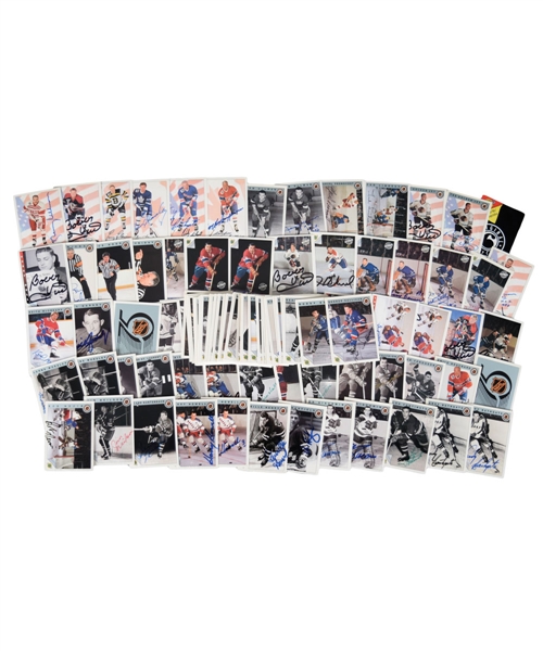 1992 "Original Six Ultimate" Hockey Card Collection of 120 Cards Featuring 108 Signed Cards with Many HOFers