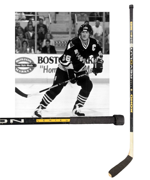 Mario Lemieuxs Mid-1990s Pittsburgh Penguins Koho Revolution Game-Used Stick