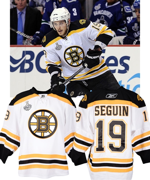 Tyler Seguins 2010-11 Boston Bruins Signed Game-Worn Stanley Cup Finals Jersey with Team LOA