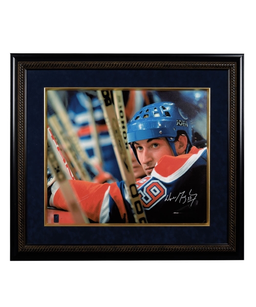 Wayne Gretzky Signed Edmonton Oilers Limited-Edition Artist Proof Framed Print on Canvas #10/10 with WGA COA 
