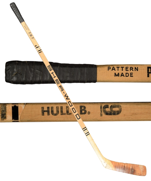 Bobby Hulls Mid-1970s Winnipeg Jets Sher-Wood Game-Used Stick