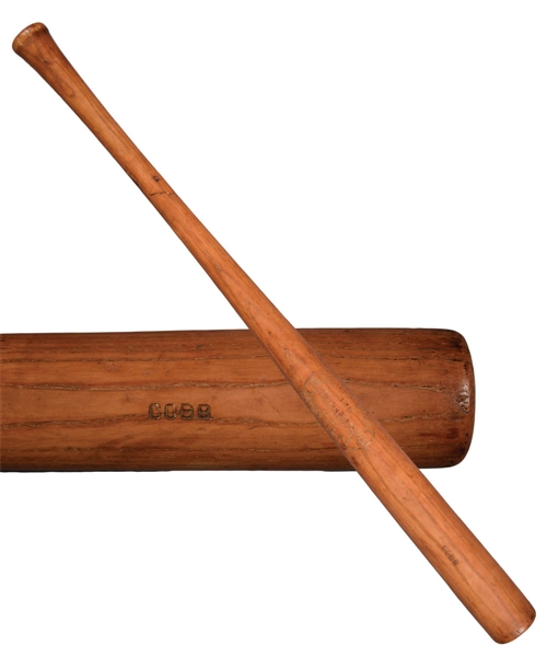 1916-21 H&B Louisville Slugger Pro Model Bat with Block Letter "Cobb" Stamping and Side Writing (33 ¾”)  