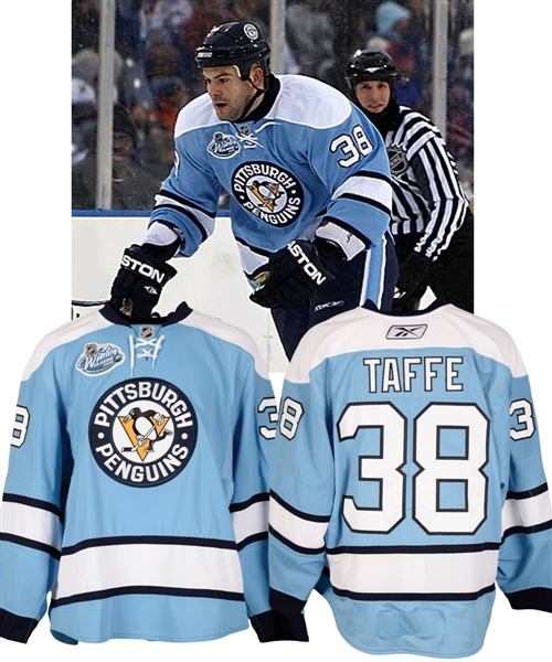 Jeff Taffes 2008 NHL Winter Classic Pittsburgh Penguins Game-Worn Jersey with LOA
