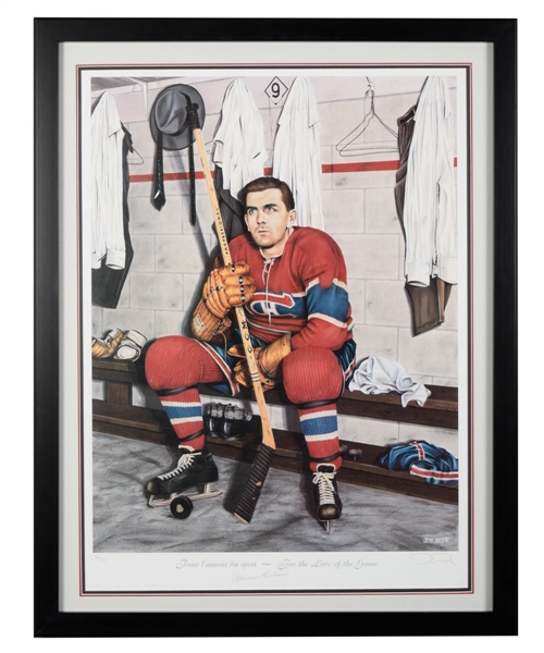 Maurice "Rocket" Richard Signed "For the Love of the Game" Montreal Canadiens Framed Limited-Edition Print #368/999 by Daniel Parry (25" x 32") 