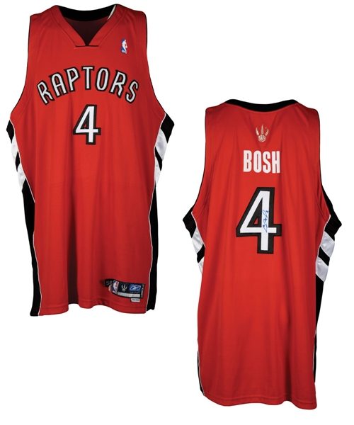 Chris Boshs 2005-06 Toronto Raptors Signed Game-Worn Jersey with LOA