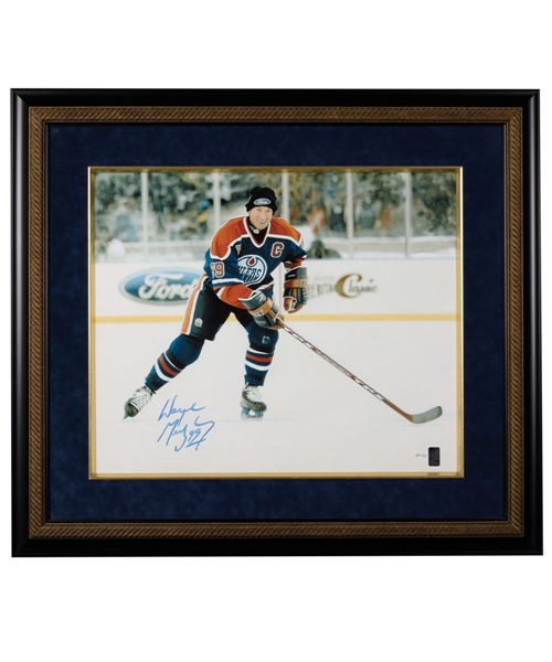 Wayne Gretzky Signed Edmonton Oilers "2003 Heritage Classic Game" Limited-Edition Framed Print on Canvas AP #1/10 from WGA (30 ¼” x 34 ½”) 
