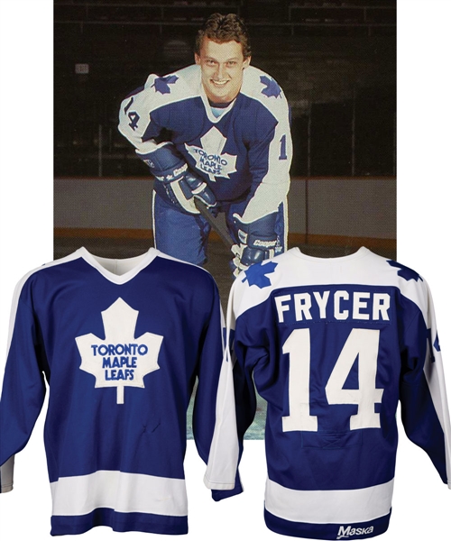 Miroslav Frycers 1982-83 Toronto Maple Leafs Game-Worn Jersey - Team Repairs!