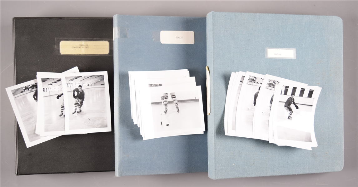 Bob Johnson’s Personal Coaching Course Binder & Photograph Collection with Handwritten Notes