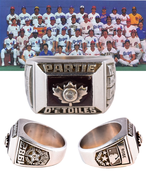 Pete Roses 1982 Philadelphia Phillies Montreal All-Star Game Ring - Pete Rose and Mears LOAs