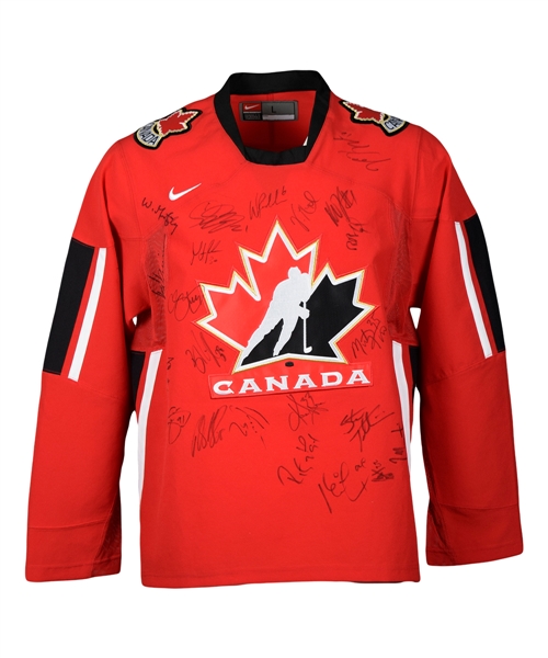 Team Canada 2006 Winter Olympics Team-Signed Jersey by 20+ with Brodeur, Luongo, Sakic and Others
