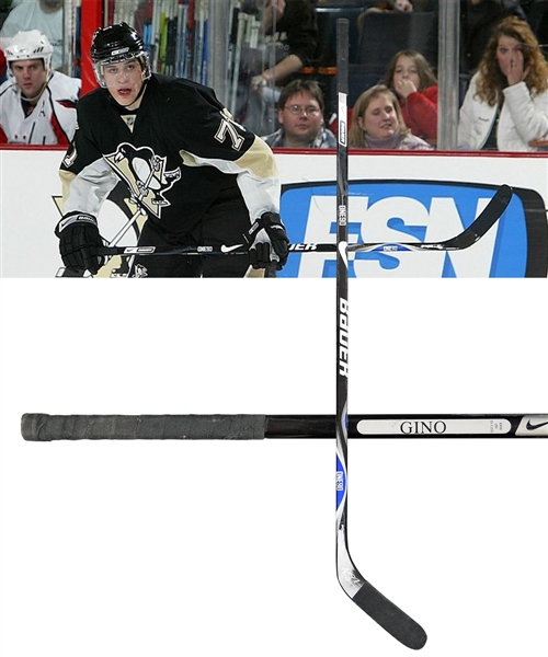 Evgeni Malkins 2007-08 Pittsburgh Penguins Signed Bauer One90 Game-Used Stick