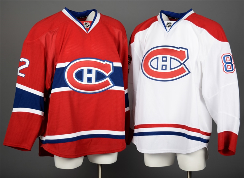 Andrew Conboys 2011-12 Montreal Canadiens Game-Issued Home and Away Jerseys with Team LOAs