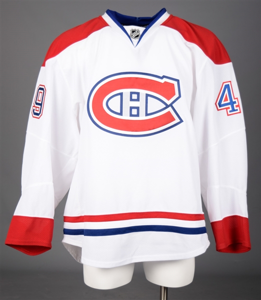 Michael Bournivals 2011-12 Montreal Canadiens Game-Issued Jersey with Team LOA