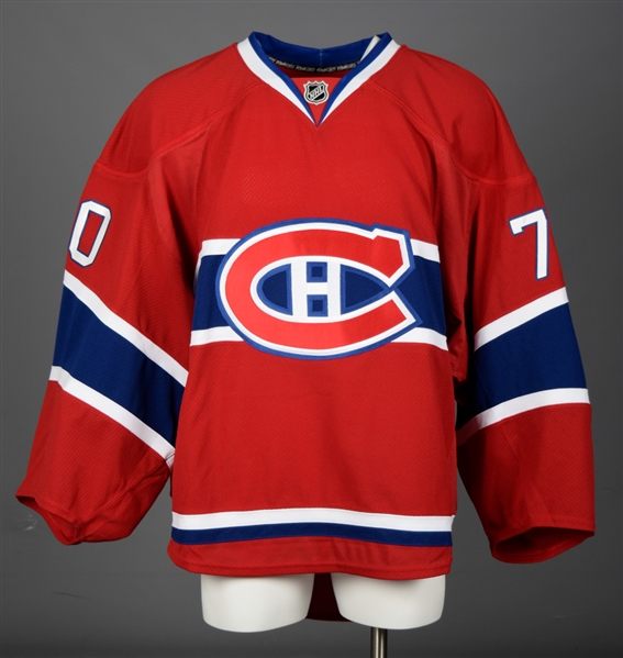 Cody Reichards 2012-13 Montreal Canadiens Game-Issued Home and Away Jerseys with Team LOAs