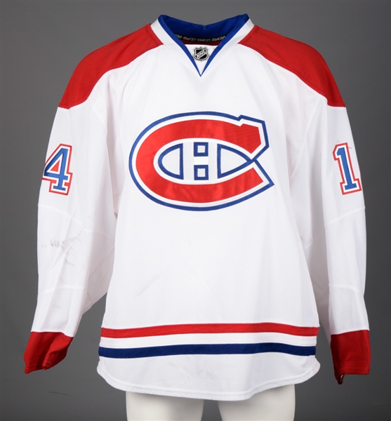Tomas Plekanecs 2013-14 Montreal Canadiens Game-Worn Playoffs Jersey with Team LOA