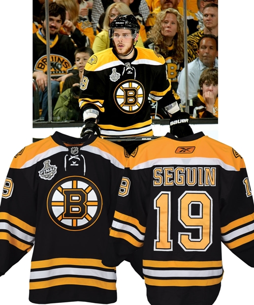 Tyler Seguins 2010-11 Boston Bruins Game-Worn Stanley Cup Finals Jersey with Team LOA