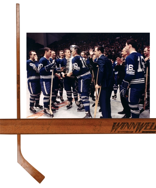 Toronto Maple Leafs Circa 1967 Stanley Cup Champions Team-Signed Stick by 30+