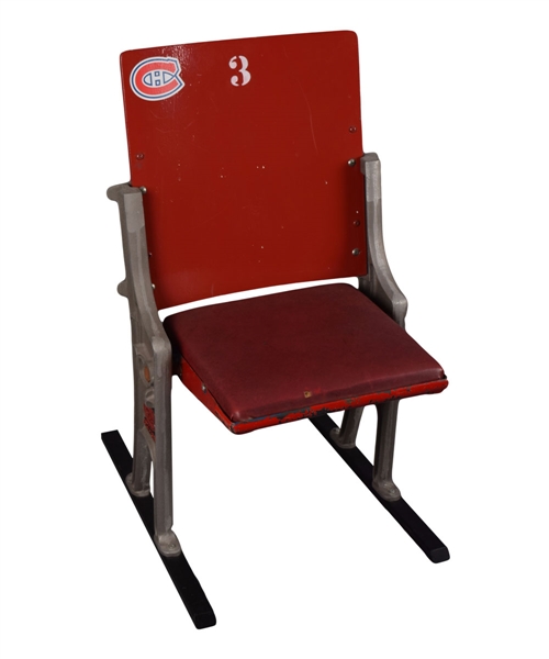 Montreal Forum Red Single Seat #3 from the Molson Family