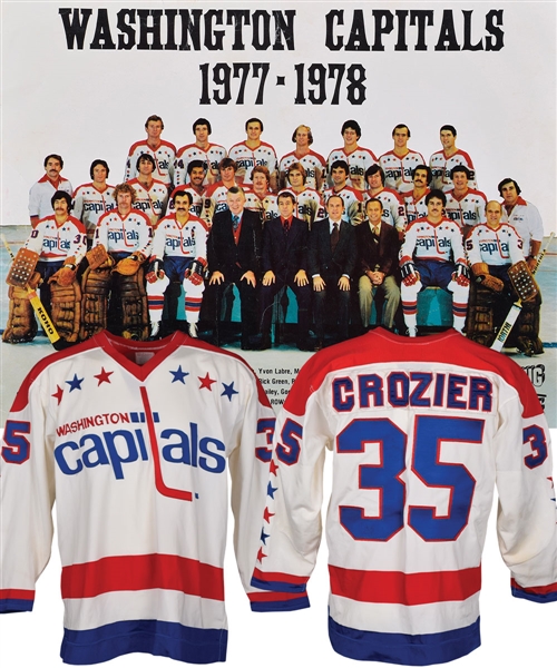 Roger Croziers 1977-78 Washington Capitals Game-Issued Jersey