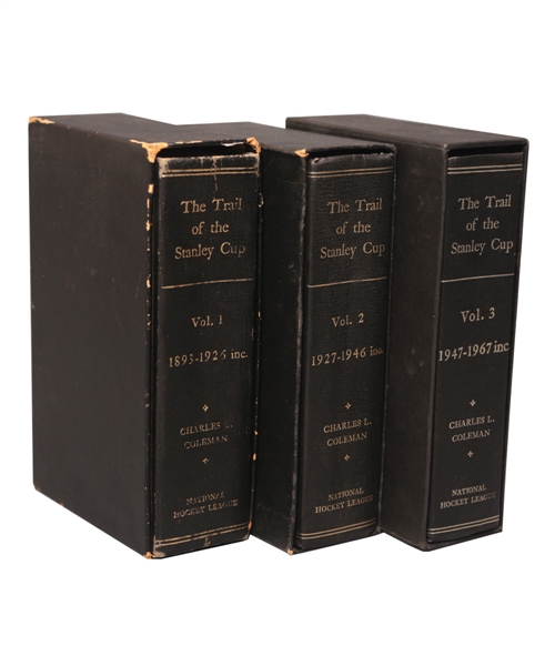 Eric Nesterenkos "The Trail to the Stanley Cup" Leather-Bound Three-Volume Book Set