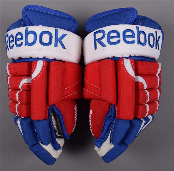 Jay Beagles 2010-11 Washington Capitals NHL Winter Classic Game-Used Gloves with LOA
