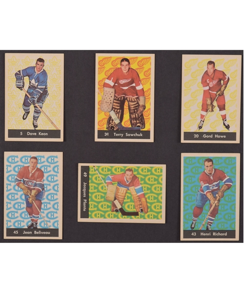 1961-62 Parkhurst Hockey Complete 51-Card Set 
