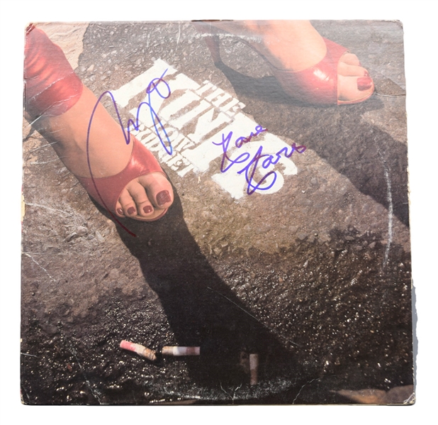 "The Kinks" Ray Davies and Dave Davies Dual-Signed "Low Budget" LP Album Cover - JSA Certified