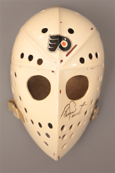 Bernie Parent Philadelphia Flyers Signed Vintage Fibrosport Goalie Mask
