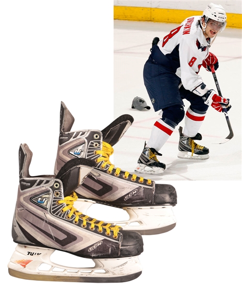 Alexander Ovechkins 2008-09 Washington Capitals Photo-Matched CCM Game-Used Skates - Hart Memorial Trophy and Maurice "Rocket" Richard Trophy Season