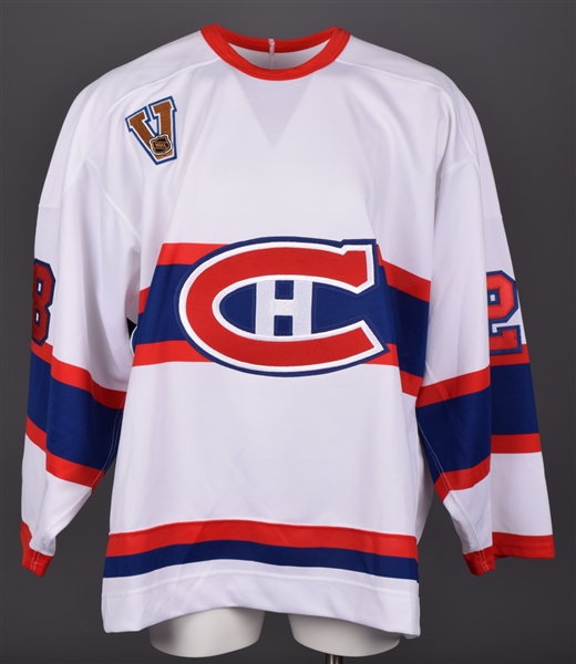 Karl Dykhuis 2003-04 Montreal Canadiens "1945-46 Vintage Set" Game-Issued Jersey with Team LOA 