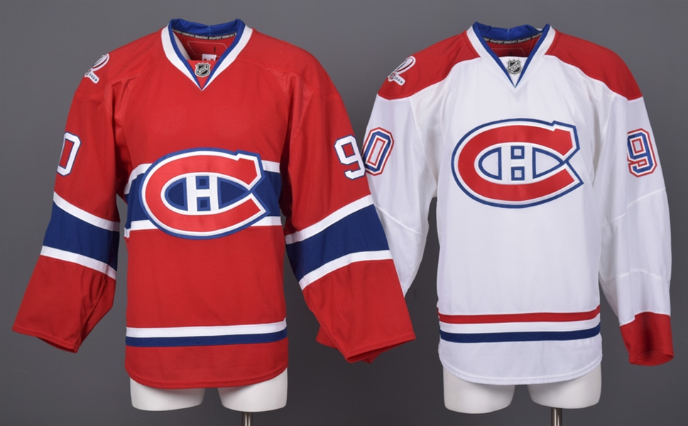 Philippe Lefebvres 2009-10 Montreal Canadiens Game-Issued Home and Away Jerseys with Team LOAs - Centennial Patches! 