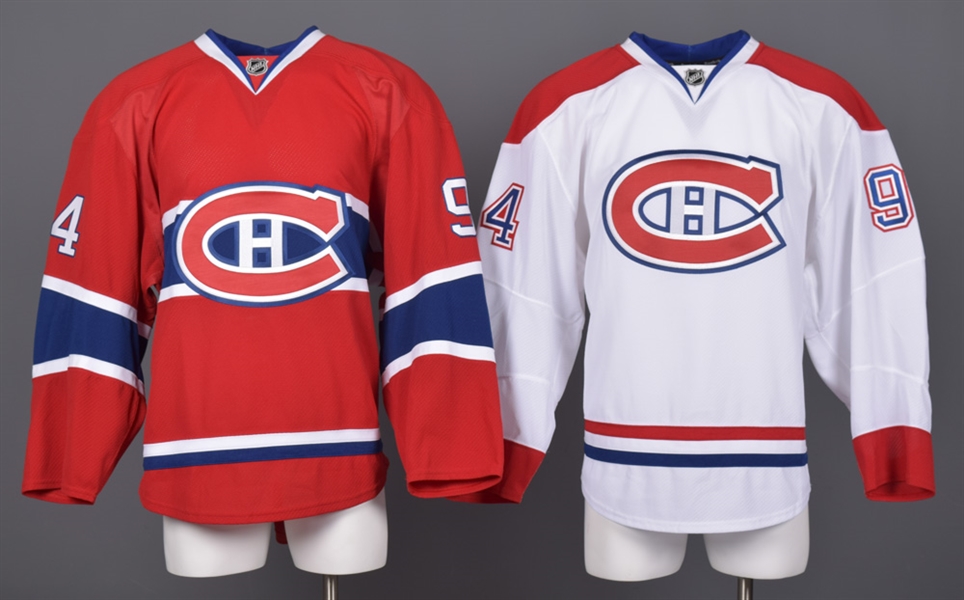 Ben Winnetts 2011-12 Montreal Canadiens Game-Issued Home and Away Jerseys with Team LOAs