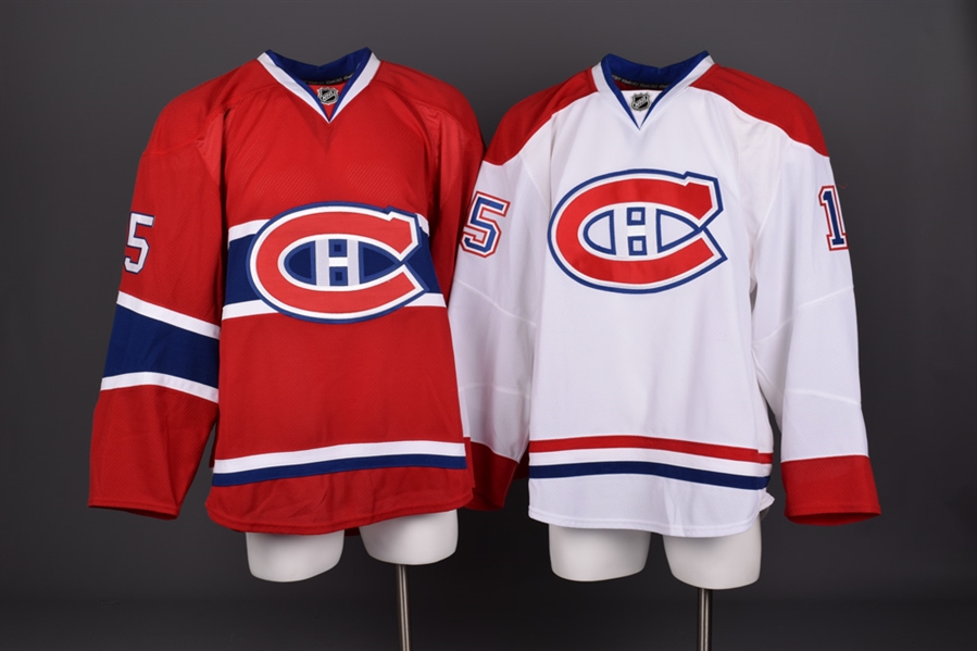 Petteri Nokelainens 2011-12 Montreal Canadiens Game-Worn Away and Game-Issued Home Jerseys with Team LOAs
